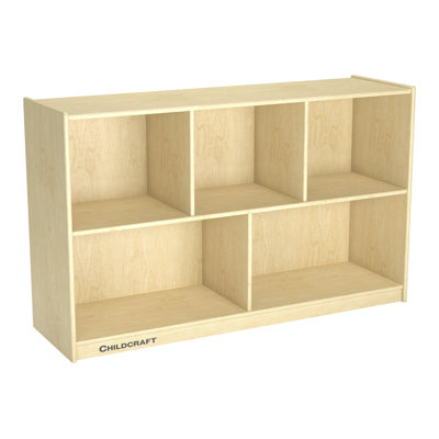 5 Compartment Manufactured Wood Shelving Unit