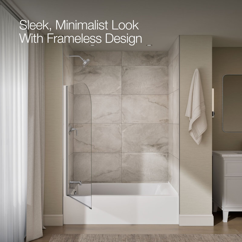 Aerie Curved Bath Screen