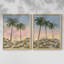 Impression encadrée Sunrise Palms I-Premium - prête à être accrochée - aucun clou requis - aucun clou requis-347019202-347019206