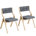 Dark Gray Fabric/Beige Frame