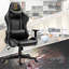 Fauteuil de jeu avec signe astrologique du zodiaque et logo du poker