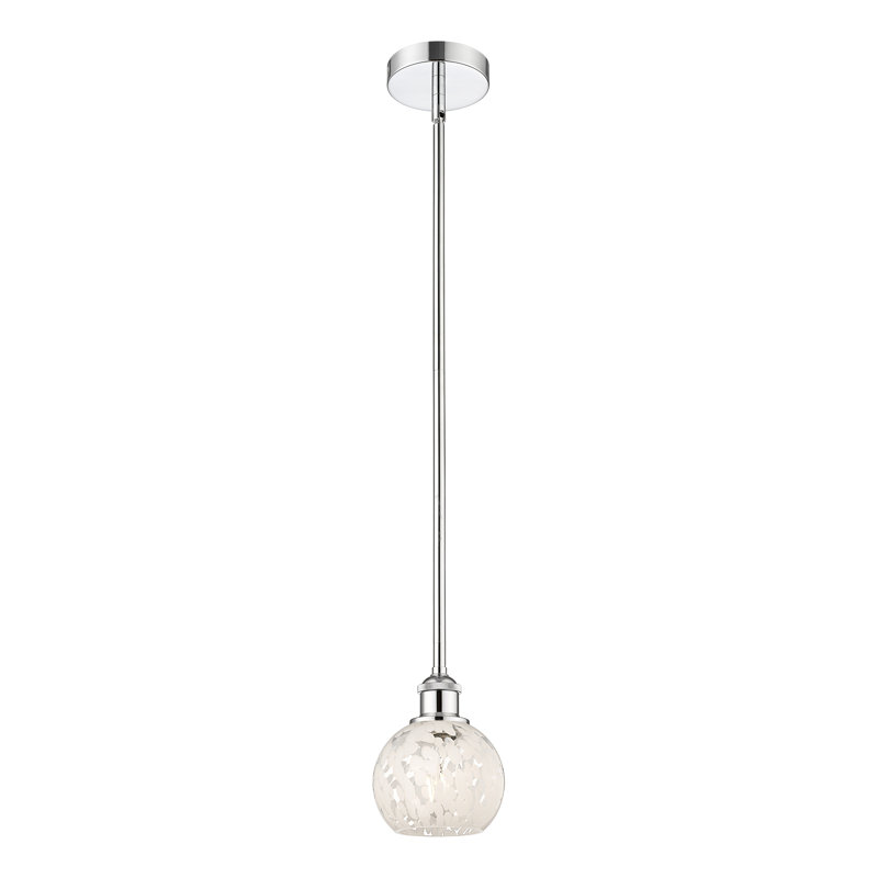 Luminaire suspendu 1 lumière Ivana, Chrome poli, H 7,5 po x l 6 po x P 6 po