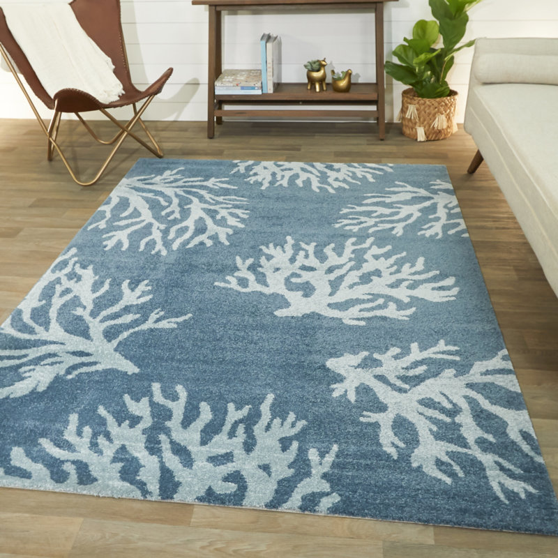 Tapis bleu Boca, Rectangle 8 pi 9 po x 12 pi