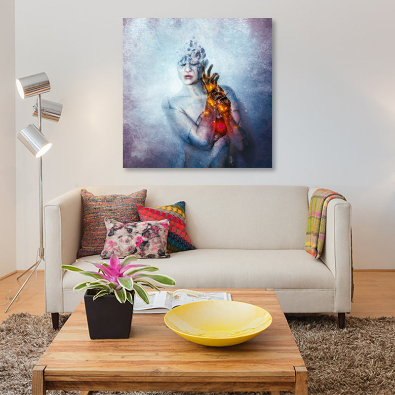 «Till you», impression sur toile, H 18 po x l 18 po x P 1,5 po, Toile tendue, Pas de tapis