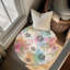 Tapis tressé amusant Pup Paw Splatter-106464233