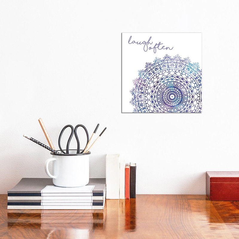 Cosmic Mandala II 1 Piece Wrapped Canvas Wall Art, 30.48 cm H x 30.48 cm W
