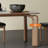 Brown Rectangular Solid Wood Dining Table-1994203466