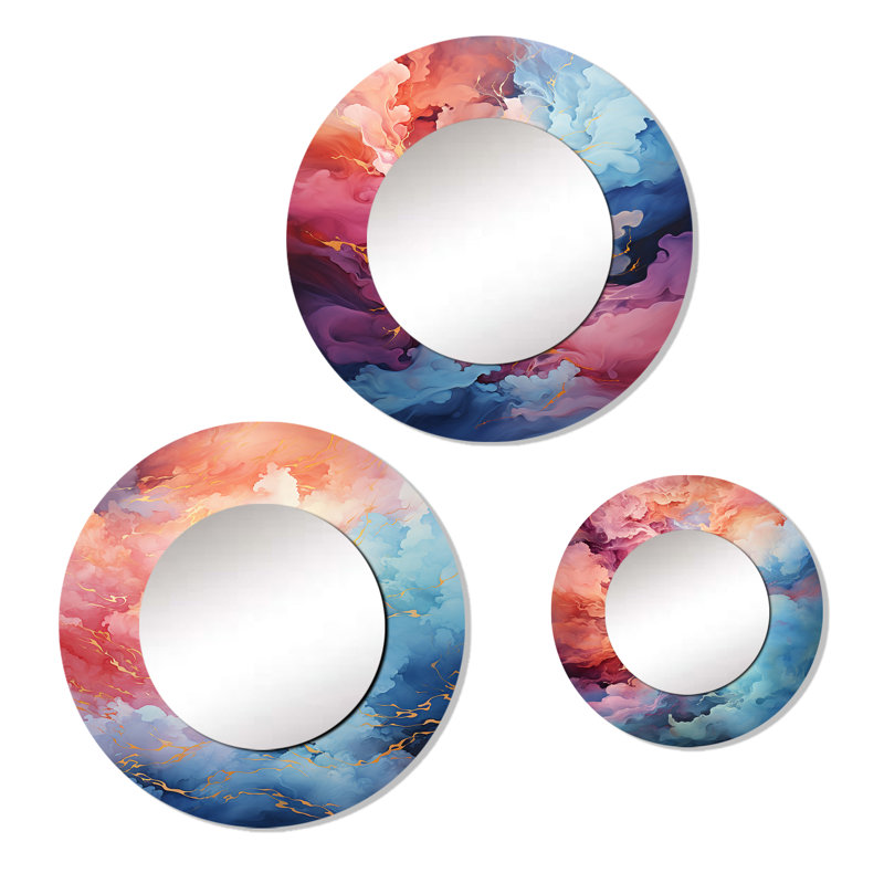 Devari Metal Round Mirror