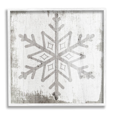 Forme de flocon de neige d'hiver rustique at-249