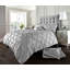 Premium Pintuck Polycotton Duvet Cover Set with Pillowcases Soft Breathable Easy Care Durable Bedding-35945956-127309182
