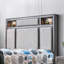 Lit tapissier standard avec rangement Julia-650407832