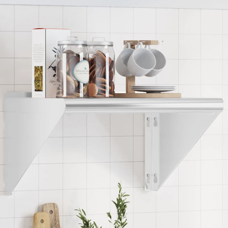Annakate Stainless Steel Bracket Shelf, 31cm H x 50cm W x 45cm