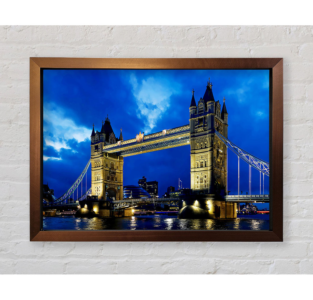 London Bridge Blauer Abendhimmel - Druck