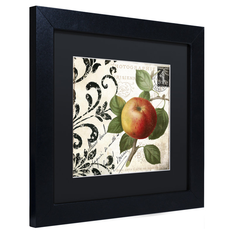 Jadaya «Les Fruits Jardin IV», impression encadrée, H 11 po x l 14 po x P 0,5 po, Noir