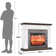 Abiud 44" Electric Fireplace w/ Mantel, Dancing Flame Effect & Stacked Stone Surround, Remote Control Timer