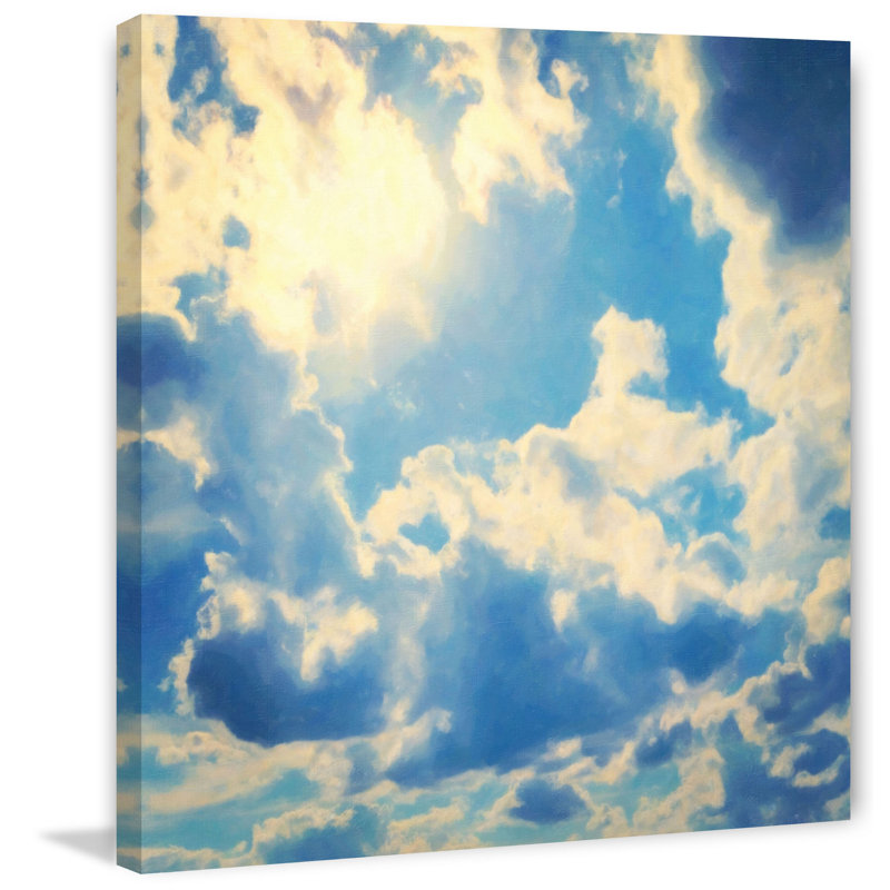 Clouds by Jen Lee - No Frame Print on Canvas, 61 cm H x 61 cm W x 3.81 cm D