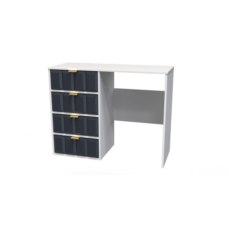 Allem Dressing Table, Indigo Matt/White