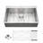 33X22 Inch Kitchen Sink Drop In 16 Gauge Stainless Steel 33" Single Bowl Topmount Kitchen Sink Basin