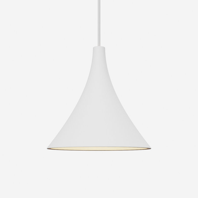 Gota Pendant Light, Snow, White, 20" H x 9.84" W x 9.84" D