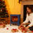 17" Freestanding Electric Fireplace Heater With Realistic 3D Flame Effect, Classic Wood Stove Design-709354034