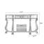 Console demi-cercle châtaignier massif et bois manufacturé