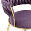 Chaises de salle à manger élégantes 2 pièces avec pieds en métal doré Denroy-413580341