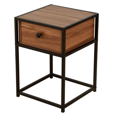 Chilmark 35cm W Metal Bedside Table