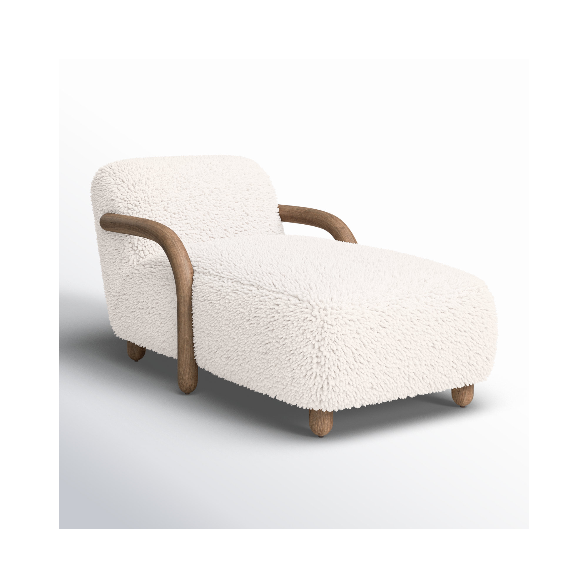 Risco Shearling Chaise Lounge