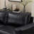 112" Luxury PU Leather Sofa For Living Room,Apartment,Upholstered Breathable Faux Leather PU Couch With Wood Legs, Black-1836423125