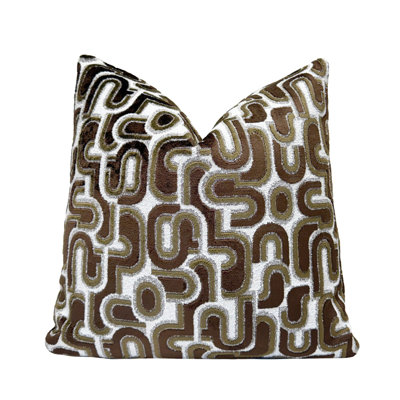 Retro Graphic Velvet Throw Pillow Cover