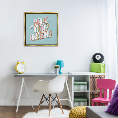 Cadre flottant rétro Make Today Amazing, design par Sarah Hickman