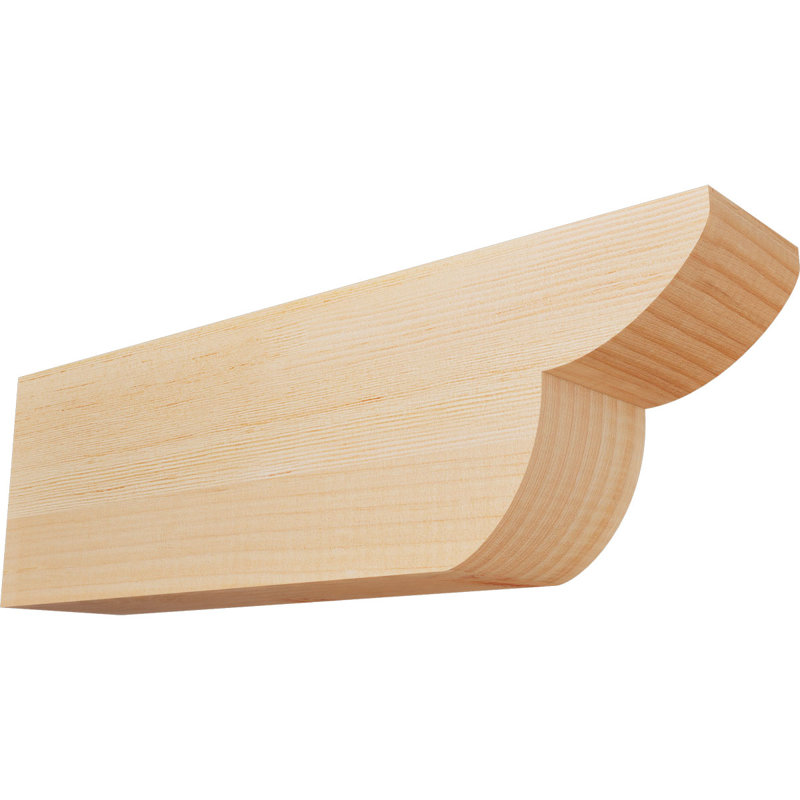 Queue de chevron lisse Crestline, Douglas, H 6 po x l 18 po x P 3,5 po