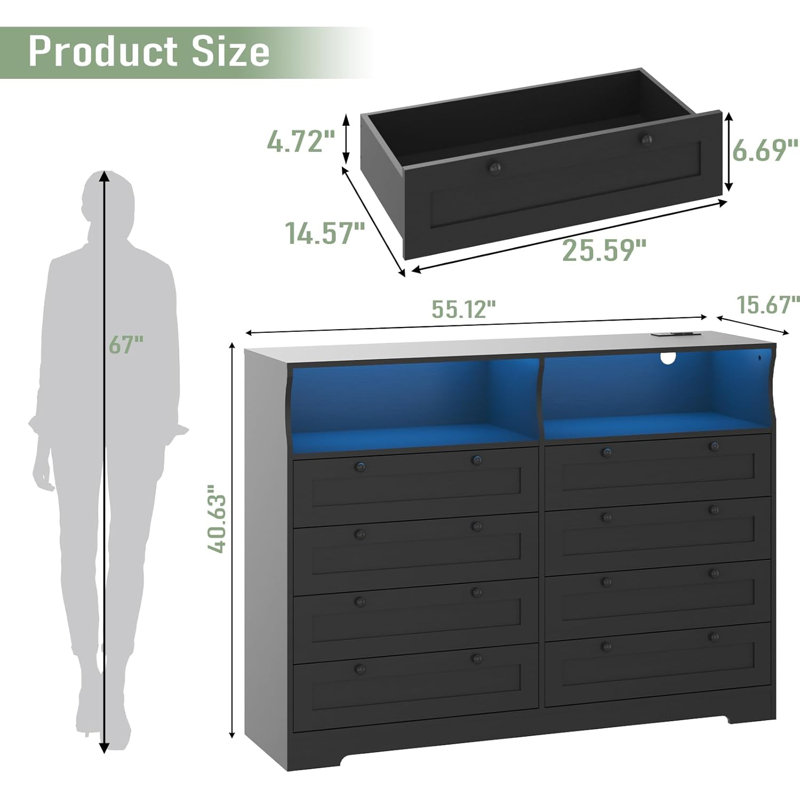 47.5 cm W Chest of 3 Drawers