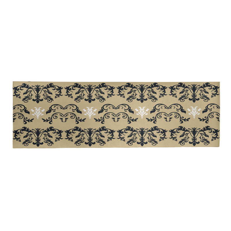 Tapis de couloir doré