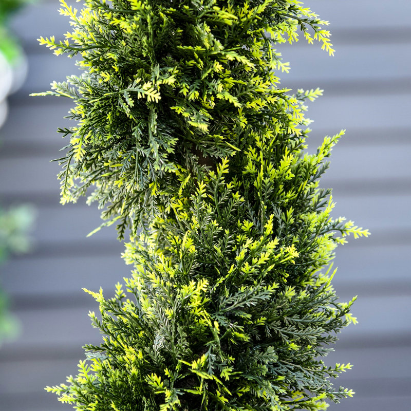 90cm Faux Cedar Tree in Cement Pot