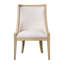 Chaise rembourrée avec garniture cloutée-1724462467