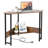Triangle Computer Corner Desk With Charging Station