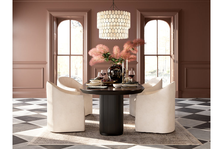 elegant tablescape set for a dinner party