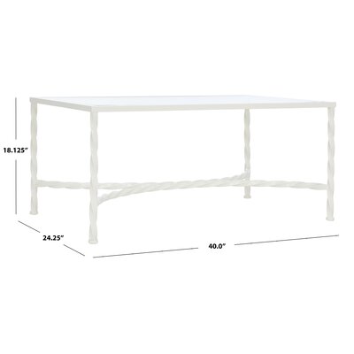 Birch Lane™ Keely Glass Top Single Coffee Table & Reviews | Wayfair