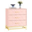Commode 3 tiroirs pour chambre à coucher, commode avec rangement, table de chevet avec tiroirs-520125879