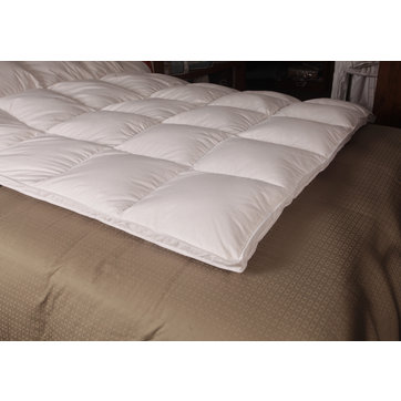 Surmatelas en plumes d'oie blanches 2 po, Grand