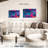 Blue Magenta Abstract Canvas Print-1374365369