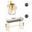 Karmine 3 - Person Solid Wood Top Trestle Dining Set