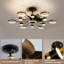 Ventilateur de plafond 49,2 "à DEL avec lumière et télécommande avec ciel étoilé-2115638408