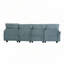 Canapé modulaire en U en chenille de 106 po-269696865