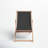 Folding Beach Chair Fabric and Wooden Frame-635243955