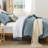 Fluffy Comforter Set 7 Pieces-Bedding Set for All Seasons Soft Comforter With Fitted Sheet, Flat Sheet, Pillow Shams, Pillowcases-117185774-117185772