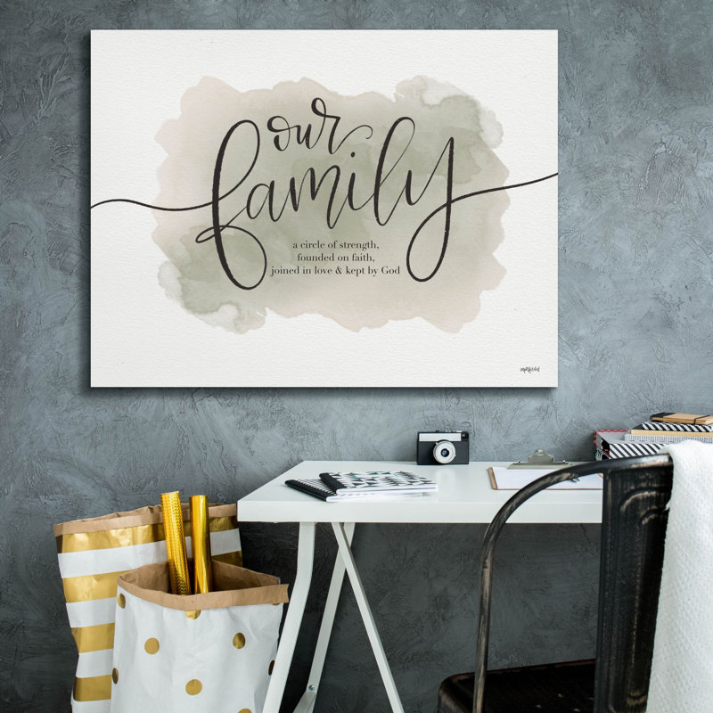 «Our Family» par Imperfect Dust, art mural sur toile, H 26 po x l 34 po x P 1,25 po
