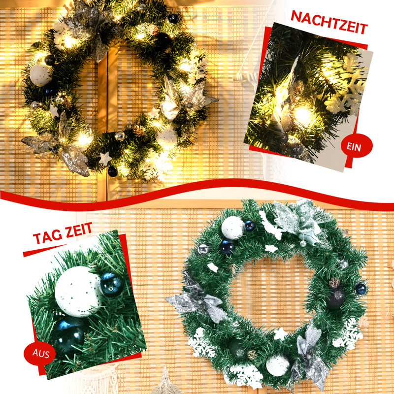 Faux Pine 50cm Wreath