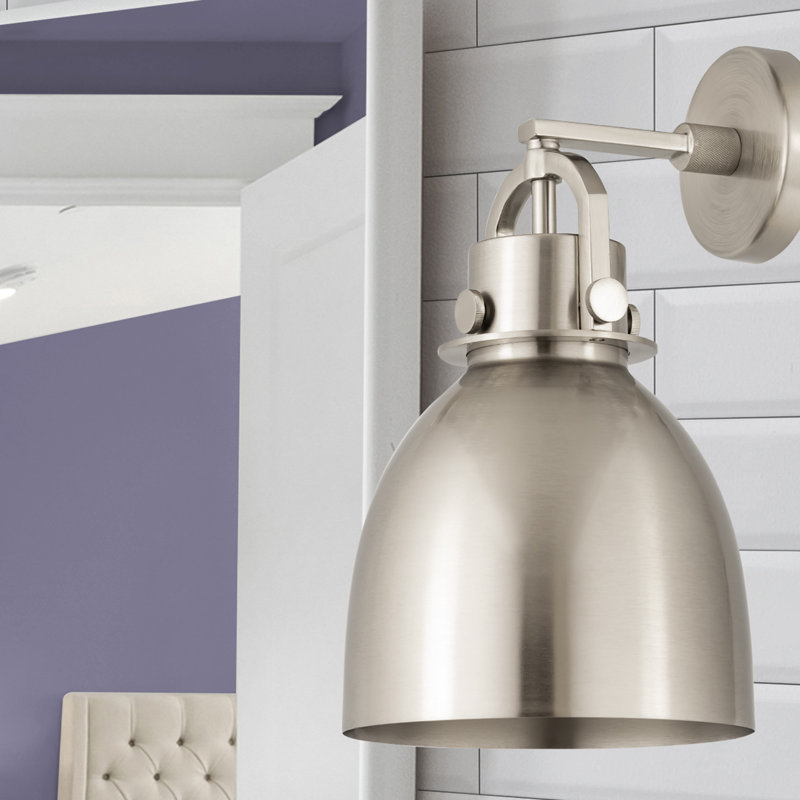 Badillo Armed Sconce, Satin Nickel